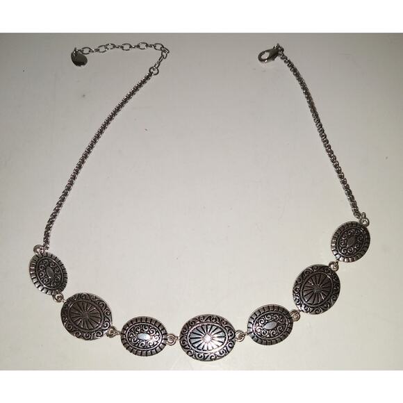 Scroll By Dillards Earrings + Necklace Set Sterling Silver Post Southwestern - Picture 6 of 6